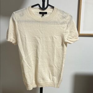 Quince Cream Crew Neck Sweater Cashmere